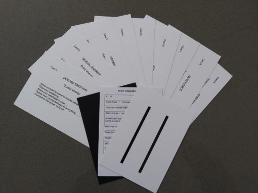 Soul Power Kinesiology Cards - Essentric Forms, II & X, Black colour